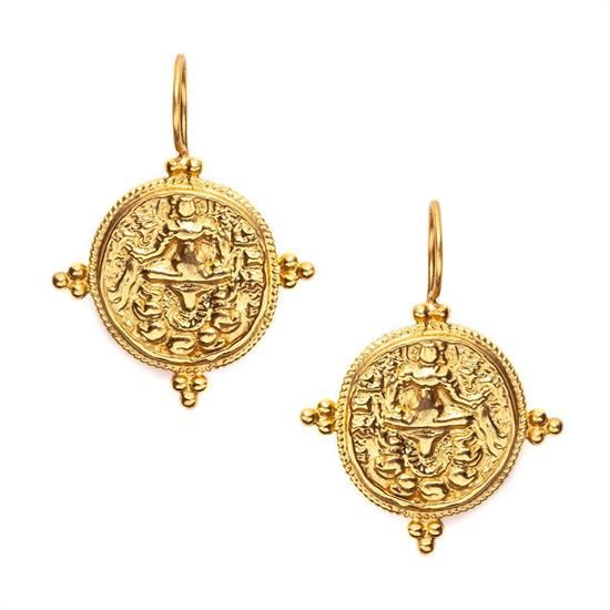 Picture of Julie Vos Classics - Quatro Coin Earring