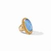 Picture of Julie Vos Flora - Flora Statement Ring In Iridescent Chalcedony Blue