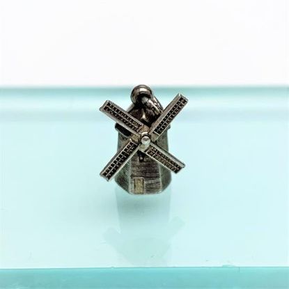 Picture of Vintage Sterling Silver Windmill Charm With Moving Sails