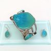 Picture of Charles Albert Sterling Silver & Turquoise Stations Cuff Bracelet