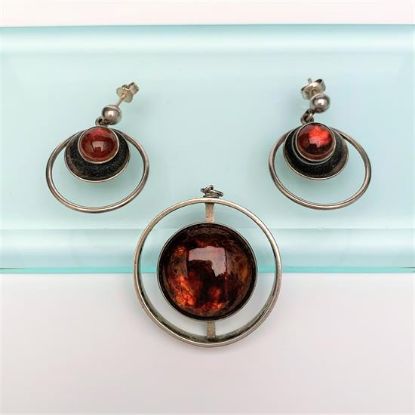 Picture of Mid Century Modernist Niels Erik From Pendant & Earring Set