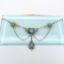 Picture of Victorian Era 14K Gold, Turquoise & Freshwater Pearl Chandelier Necklace