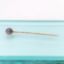 Picture of Vintage 14K Gold & Natural Pale Grey-Blue Star Sapphire Stick Pin