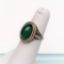 Picture of Art Deco Era 14K White Gold Filigree & Chrysoprase Ring