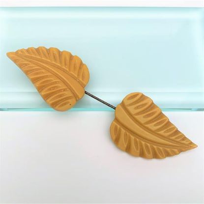 Picture of Art Deco Era Butterscotch Bakelite Jabot/Cape/Scarf Stick Pin