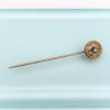 Picture of Victorian/Edwardian Era 10K Gold And Old Mine Cut Diamond Stick Pin