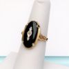 Picture of Vintage 10K Gold, Black Onyx & Diamond Ring