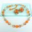 Picture of 1950'S Marvella Orange, Yellow & Topaz Crystal Necklace & Clip-On Earring Set