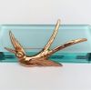 Picture of 1940'S Corocraft Rose Gold Plated Sterling Silver Swallow Brooch