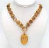 Picture of Rare Victorian Era 14K Gold Etruscan Revival Chain & Locket