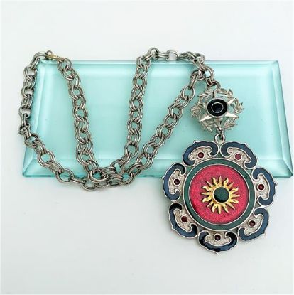 Picture of 1970'S Capri Enameled Statement Necklace