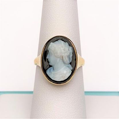 Picture of Victorian Era 14K Gold & Hard Stone Cameo Ring