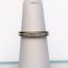 Picture of Vintage 18K White Gold & Princess Cut Diamond Wedding Band