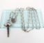 Picture of Antique Sterling Silver, Cut Rock Crystal & 14K Gold (Tested) Rosary By Hmh