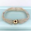 Picture of Vintage 14K Gold, Natural Pearl & Rubellite Triple Strand Bracelet