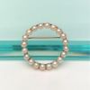 Picture of Vintage 14K Yellow Gold & Cultured Pearl Circle Brooch