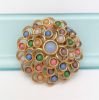 Picture of Joan Rivers Large Domed Pastel Glass Cabochon Brooch