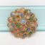 Picture of Joan Rivers Large Domed Pastel Glass Cabochon Brooch