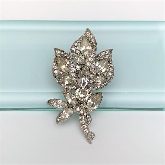 Picture of Vintage 1970'S Eisenberg Ice Clear Rhinestone Brooch