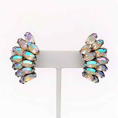 Picture of Vintage Weiss Aurora Borealis Clip-On Earrings
