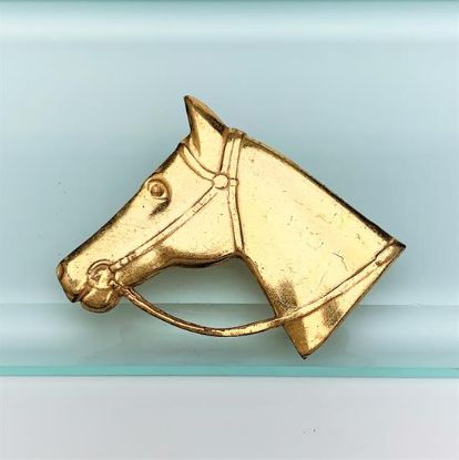 Picture of Vintage Miriam Haskell Horse Head Brooch