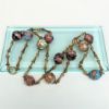 Picture of Vintage Venetian Wedding Cake Bead Necklace With Gilt Brass Links