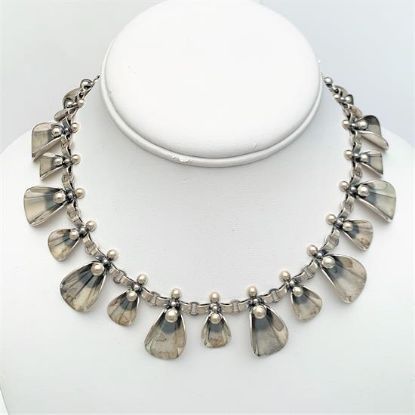 Picture of Mid Century Modernist Sterling Silver Necklace By Niels Erik From (Denmark