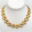 Picture of Vintage Givenchy Brushed Gold-Tone 'Droplets' Statement Necklace