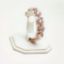 Picture of Qsi Bracelets -,clear & Champagne Cz 'bee' Shaped Cluster Bracelet. Adjustable From 7" To 9.75" Long