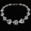 Picture of Clear Graduated Heart Cz Bracelet. 7" Long