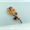 Picture of Late 19Th Century French 18K Gold, Enamel & Pearl Flower Brooch