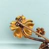 Picture of Late 19Th Century French 18K Gold, Enamel & Pearl Flower Brooch