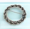 Picture of Signed Napier Sterling Silver Chain Wreath Brooch