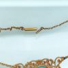 Picture of Victorian Era 14K Gold, Turquoise & Freshwater Pearl Chandelier Necklace
