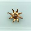 Picture of Victorian Era 10K Gold & Seed Pearl Sun/Starburst Brooch