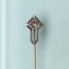 Picture of Art Deco Era 14K Yellow & White Gold & Diamond Stick Pin