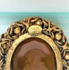 Picture of Signed Pauline Rader Reverse Cut Glass Cameo Brooch/Pendant