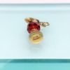 Picture of Vintage 14K Gold & Red Crystal Wine Ewer/Pitcher/Carafe Charm
