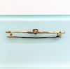 Picture of Victorian Era 9K Yellow Gold & Vivid Blue Paste Bar Brooch