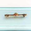 Picture of Victorian Era 14K Yellow Gold, Seed Pearl & Paste Bar Brooch