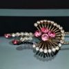 Picture of Van Dell 1950'S Gold Filled Pink & Clear Rhinestone Jewelry Set