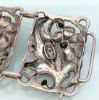 Picture of Mid Century Modernist Sterling Silver Flower Panel Bracelet By Danecraft