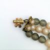 Picture of Signed De Mario Triple Strand Faux Pearl & Grey Bead Necklace