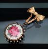 Picture of Sterling & Guilloche Enamel Chatelaine Medallion Picture Brooch