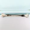 Picture of Art Deco Era Thomae Company Sterling Silver & Guilloche Enameled Bar Brooch With Gold Bird