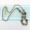 Picture of Patricia Locke Gold Tone & Green & Blue Crystal Necklace