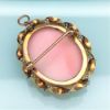 Picture of Victorian 10K Gold & Grey Seed Pearl Pink Shell Goddess Diana Cameo Brooch/Pendant