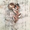 Picture of Signed Barclay McClelland Sterling Silver Modernist Flower Brooch