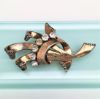 Picture of Signed Mazer Sterling Silver & Clear Rhinestone Brooch