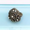 Picture of Heidi Daus Rose Ring With Faux Pearls & Grey Rhinestones